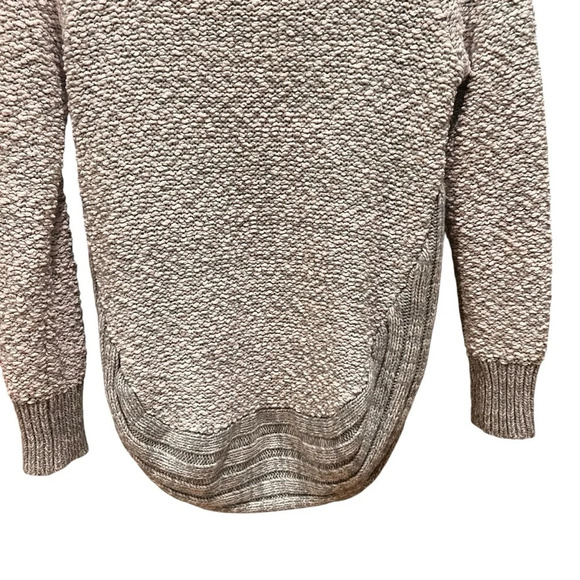 Loft Women's Size S Light Gray Sweater Long Sleeves  Cotton Blend With Some Wool - Picture 8 of 11